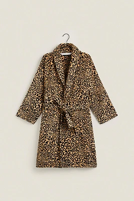 LEOPARD JACQUARD BATHROBE (400 GXM²)
