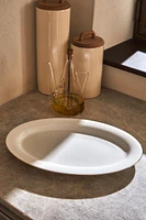 PLAT OVALE PORCELAINE BONE CHINA BORD