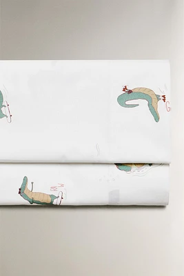 CHILDREN’S CROCODILE FLAT SHEET