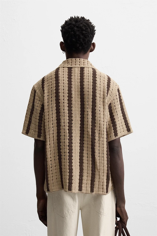 CROCHET TEXTURED SHIRT