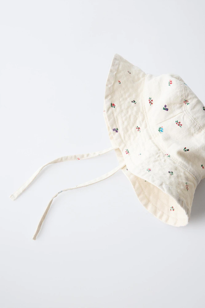 BONNET SERGE FLEURS