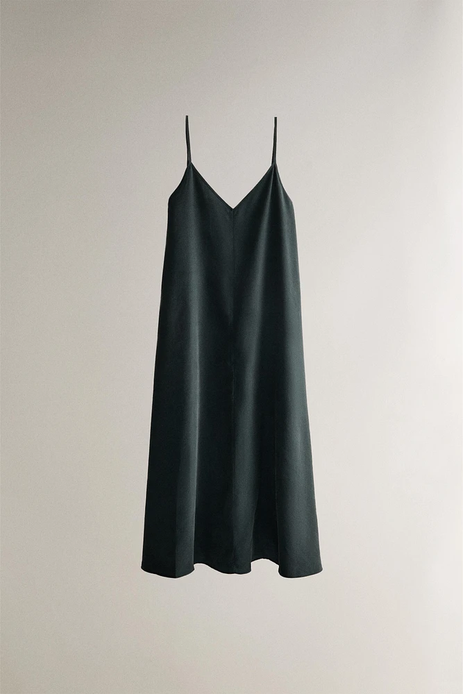 LONG STRAPPY MODAL DRESS