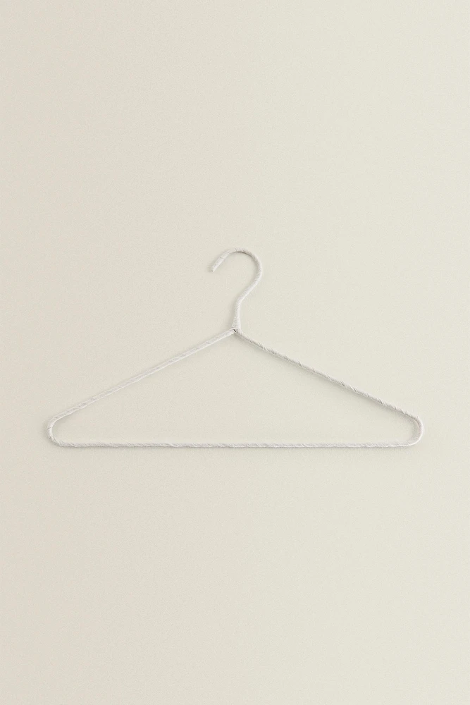 BEIGE COTTON AND LINEN HANGER (PACK OF 4)