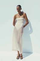 JUPE MIDI EN ORGANZA