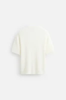 T-SHIRT EN MAILLE À TEXTURE
