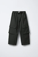 PANTALON CARGO TECHNIQUE À JAMBES LARGES