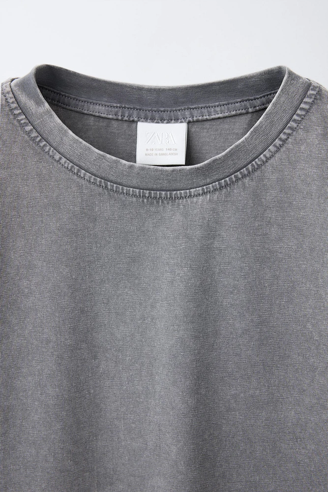 T-SHIRT EFFET DÉLAVÉ