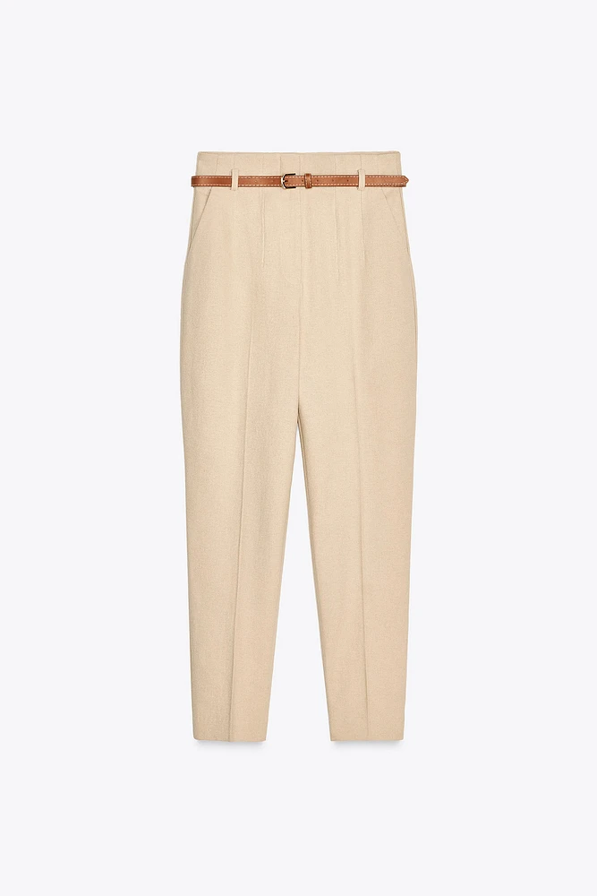 BELTED RUSTIC PANTS