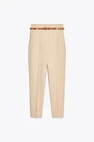 BELTED RUSTIC PANTS