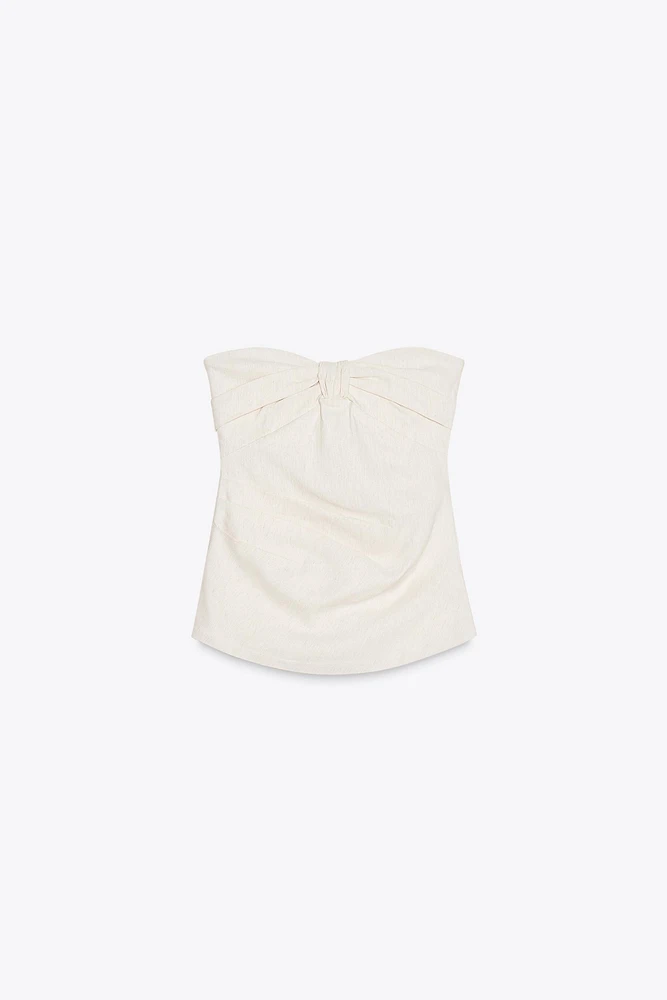 TOP BUSTIER DÉCOLLETÉ EN CŒUR