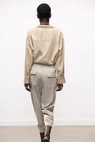 RIB JOGGER PANTS