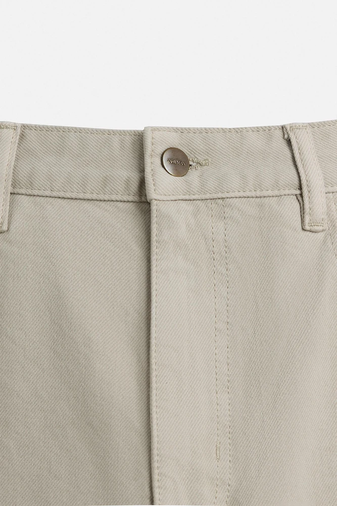 RELAXED FIT DRAWSTRING JEANS