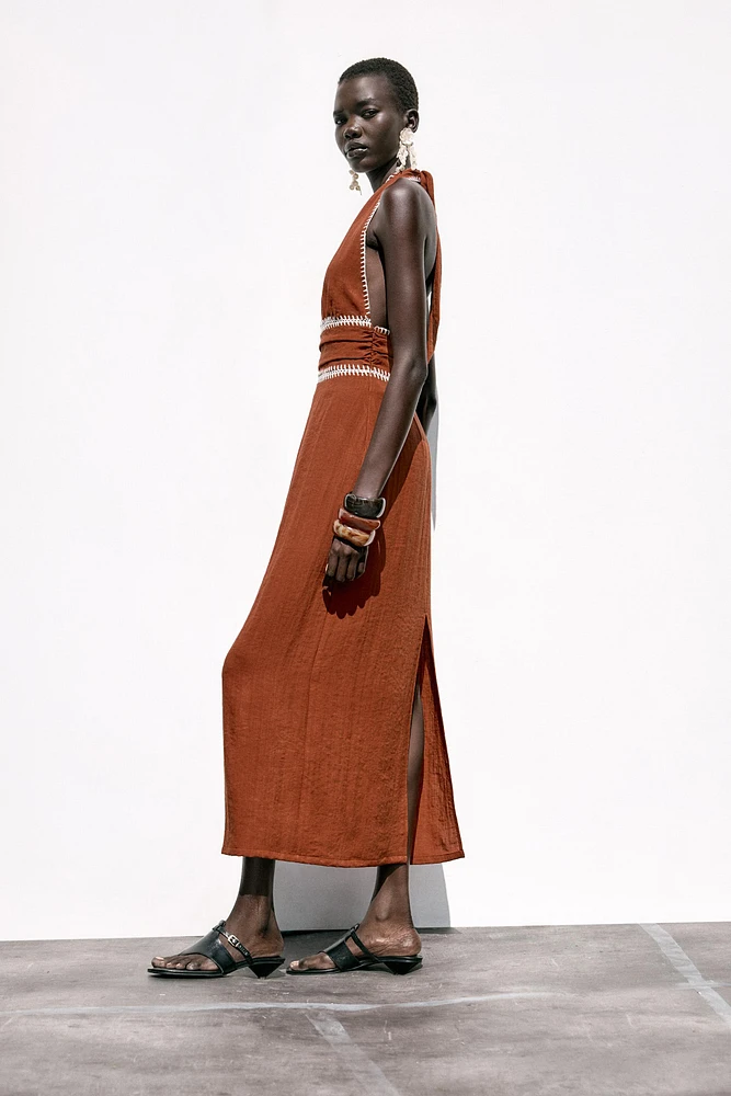 ROBE MI-LONGUE BRODÉE
