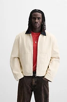 MIXED COLLAR JACKET