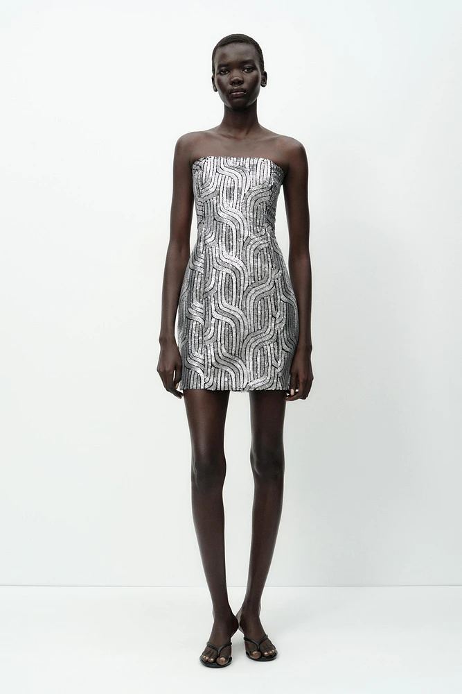 SEQUIN MINI DRESS