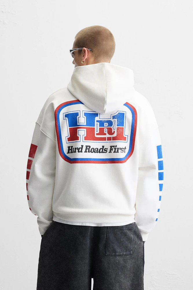RACING PRINT HOODIE