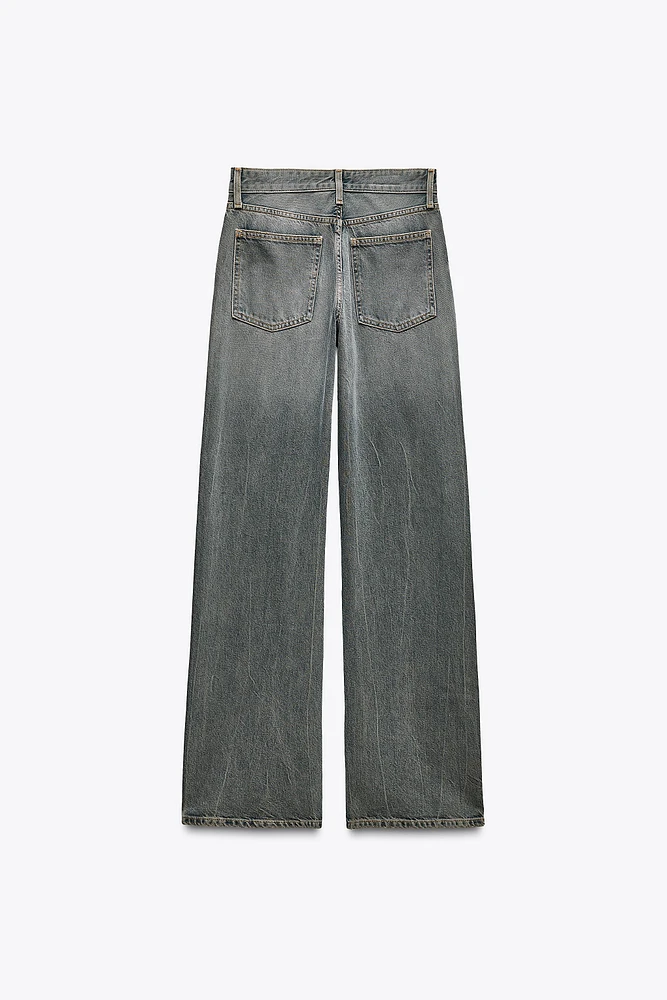JEAN TRF WIDE LEG TAILLE NORMALE