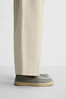 MOCASSINS CUIR JUTE