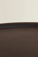 AGED METAL SIDE TABLE