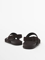 Sandales croûte de cuir