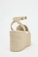 JUTE PLATFORM WEDGES