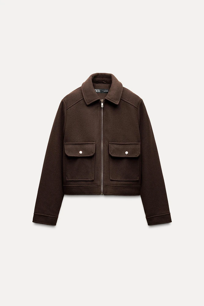 BLOUSON DOUX À ZIP