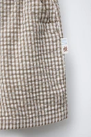 TEXTURED GINGHAM SHORTS
