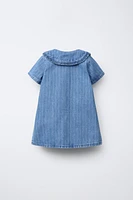 ROBE EN JEAN À RAYURES