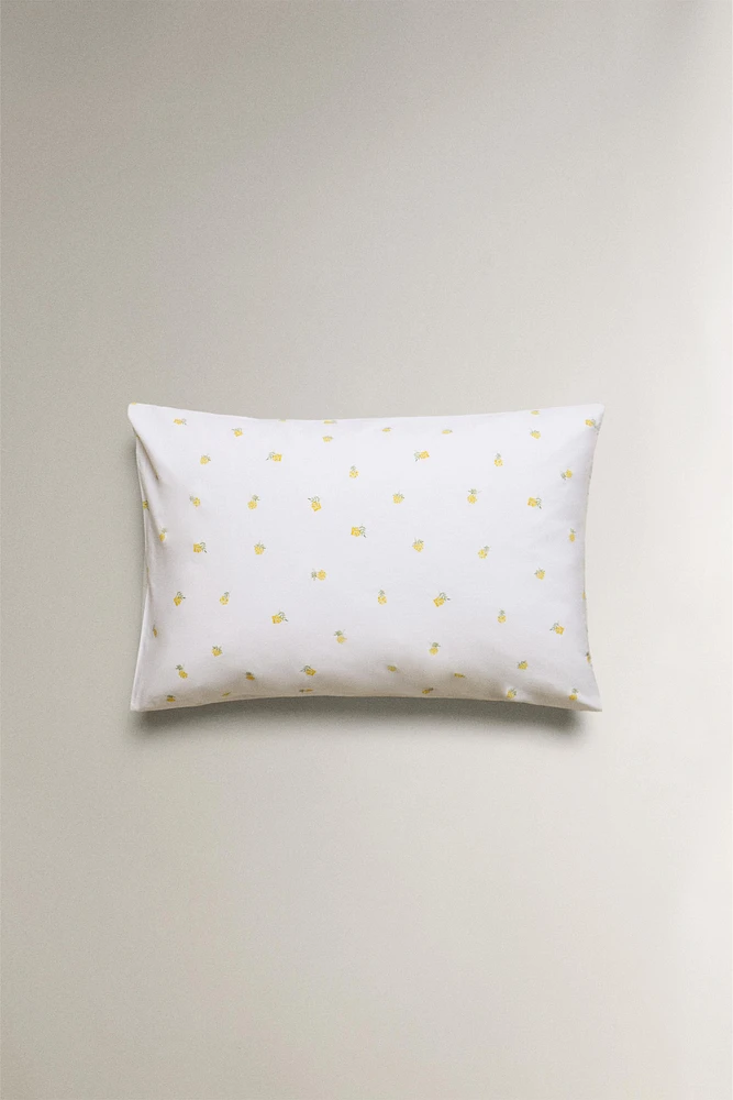 MIMOSA PRINT COTTON PILLOWCASE
