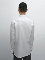 Chemise slim serge 100 % coton