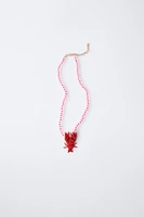 LOBSTER BEAD NECKLACE