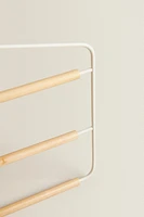METAL AND WOOD PANTS HANGER