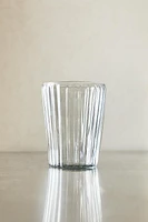 RAISED DESIGN GLASS TUMBLER