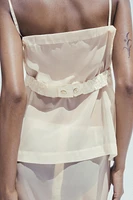 ORGANZA COMBINATION TOP
