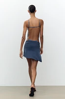 OPEN BACK POLYAMIDE BODYSUIT