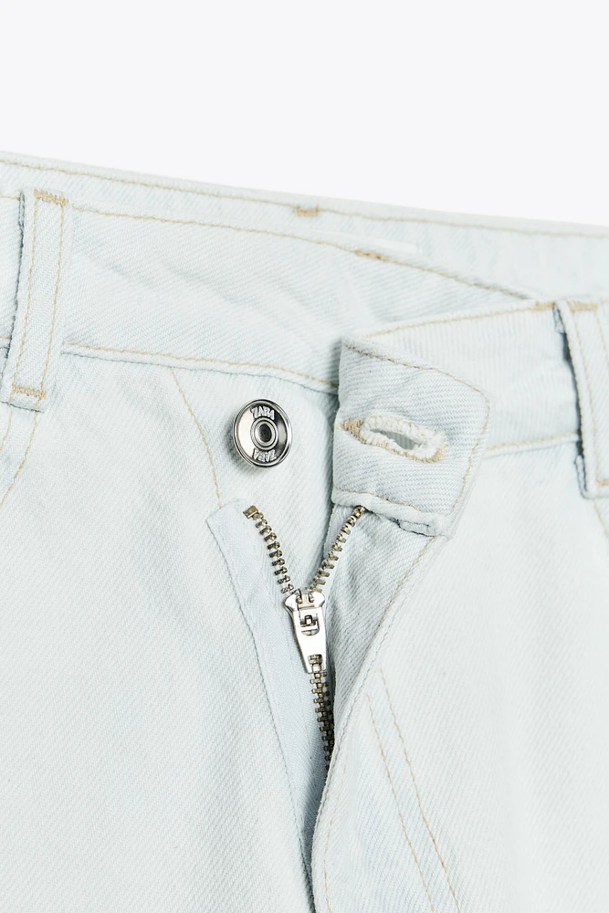 Z.09 STRAIGHT ANKLE HIGH WAIST CROSSOVER JEANS