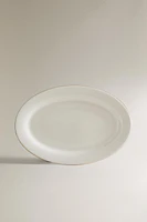 PLAT OVALE PORCELAINE BONE CHINA BORD