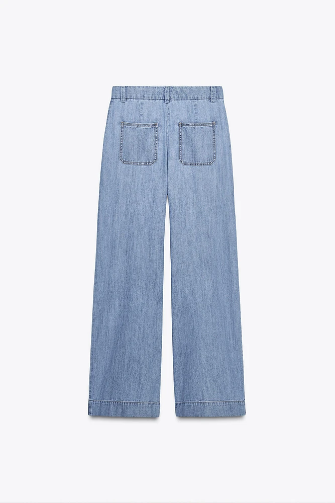 HIGH RISE Z1975 DARTED WIDE LEG JEANS