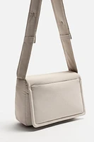 NYLON FLAP CROSSBODY BAG
