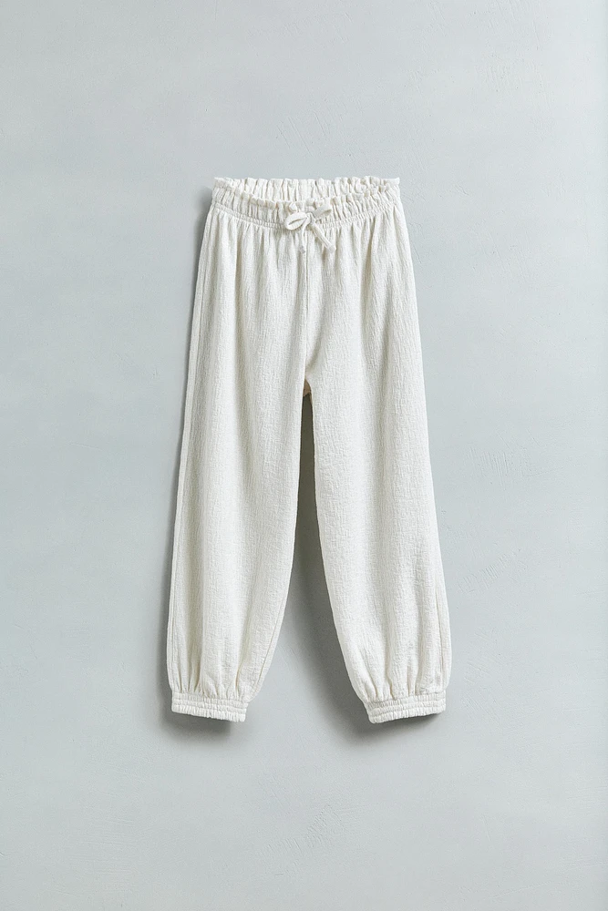 PANTALON BALLON TEXTURÉ