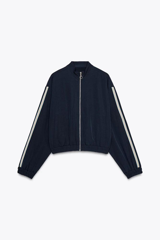 JACKET WITH SIDE STRIPES
