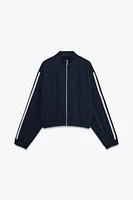 JACKET WITH SIDE STRIPES