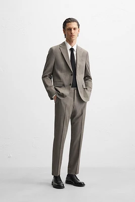 PANTALON DE COSTUME À CARREAUX