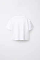 T-SHIRT AVEC INSCRIPTION EN MODAL