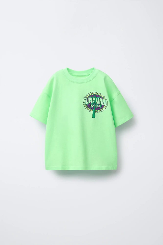 PALM TREE PRINT T-SHIRT