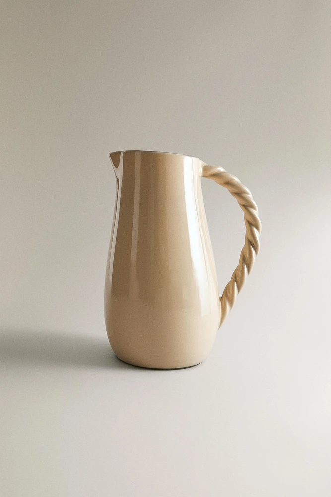 WOVEN TERRACOTTA PITCHER
