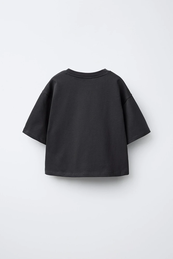 HEAVY JERSEY TEXT T-SHIRT