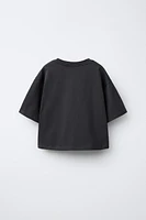 HEAVY JERSEY TEXT T-SHIRT