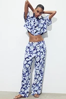 PANTALON IMPRIMÉ FLEURS