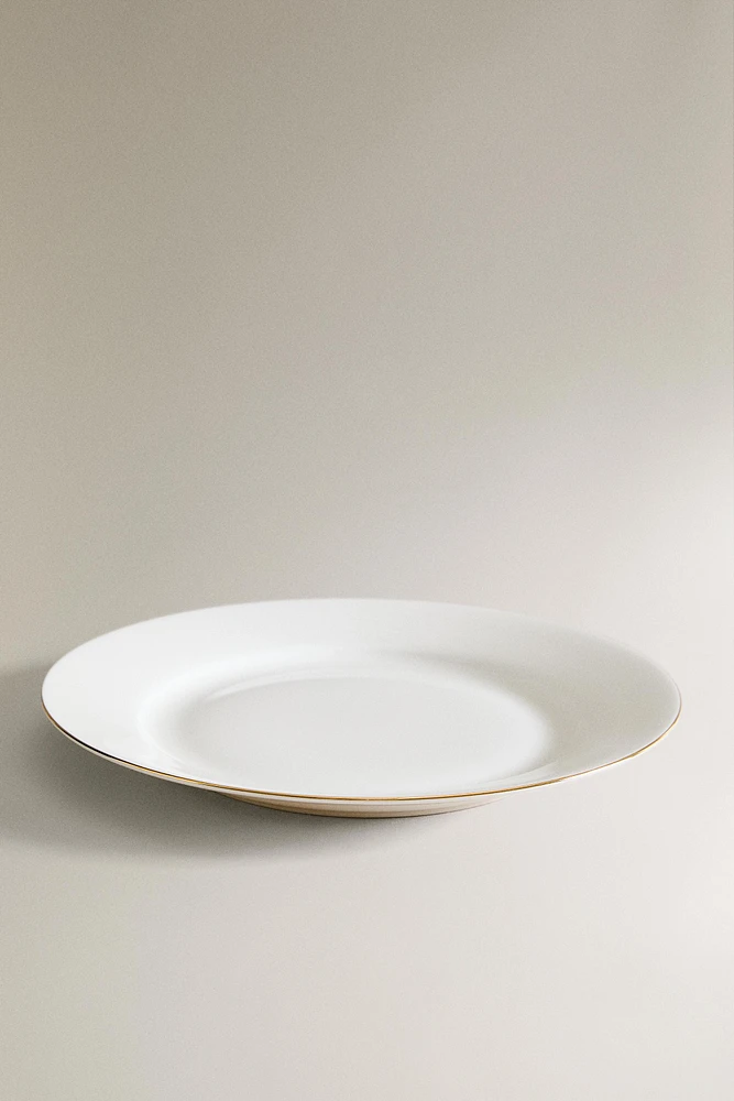ASSIETTE À DESSERT PORCELAINE BONE CHINA BORD